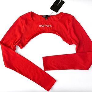 Fashion Nova Baby Girl Super Crop Top